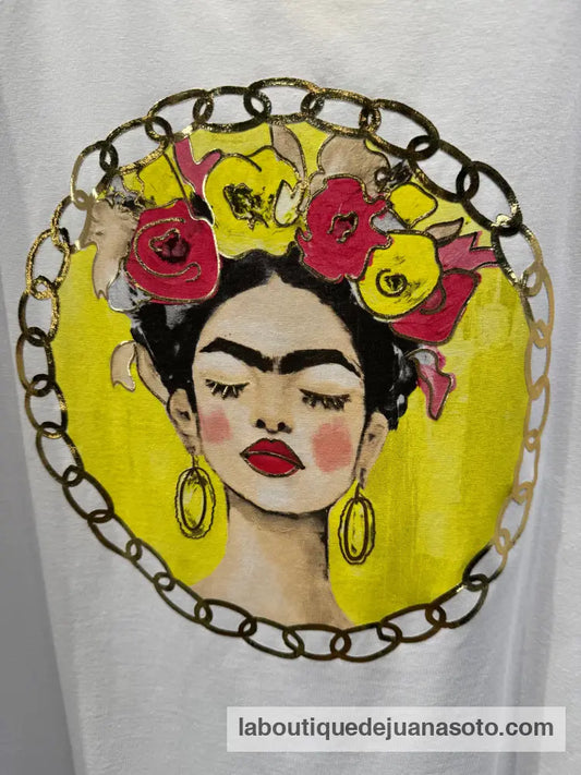 Camiseta frida AMARILLO