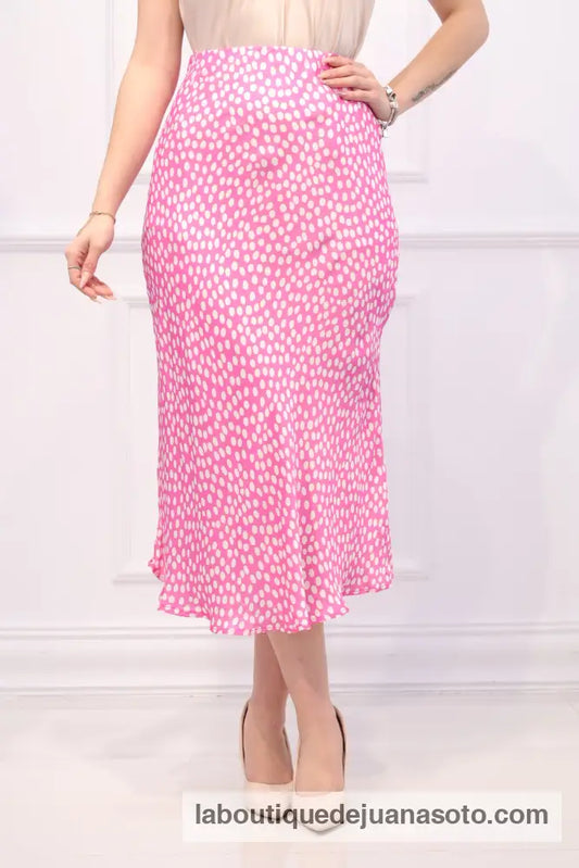 Falda lunar a4375 ROSA FUCSIA
