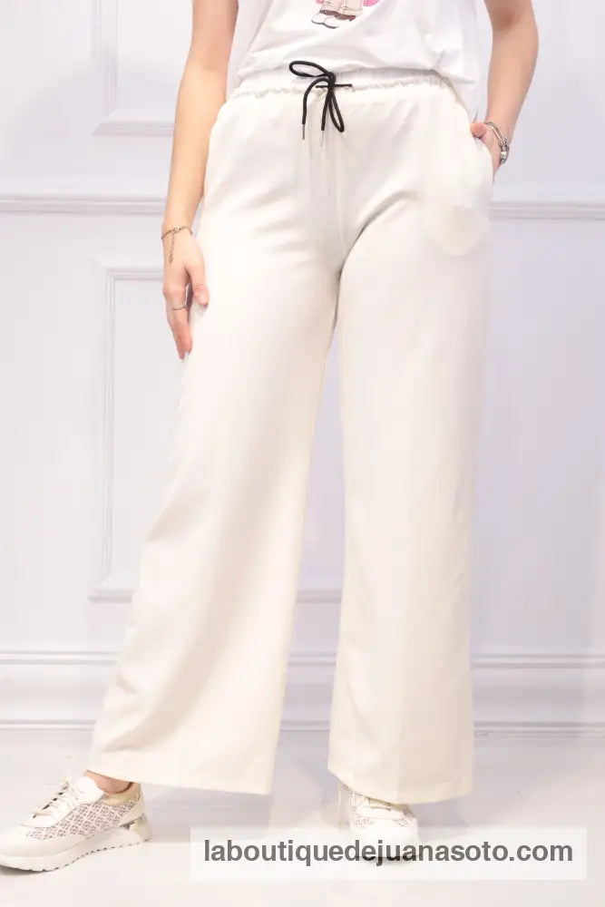 Pantalon 7676 BLANCO ROTO