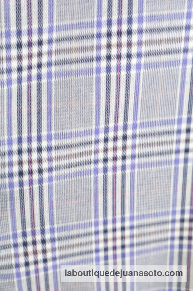 Pantalon cuadros LINEAS AZULES