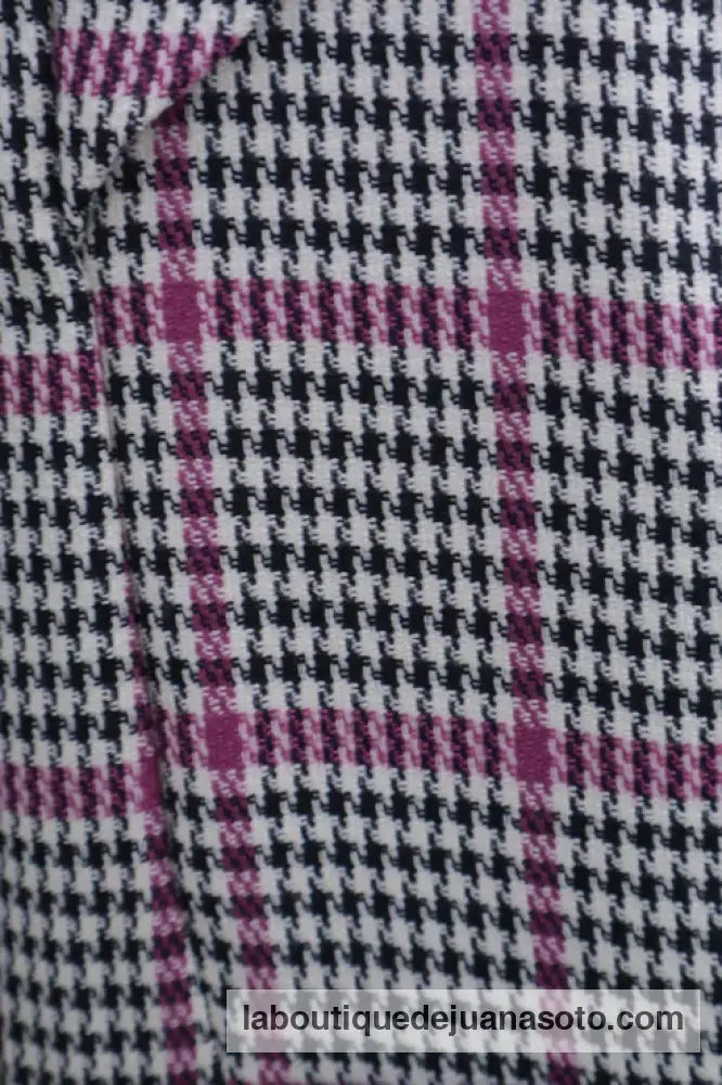 Pantalon cuadros CUADROS VICHY NEGRO, BEIG Y FUCSIA