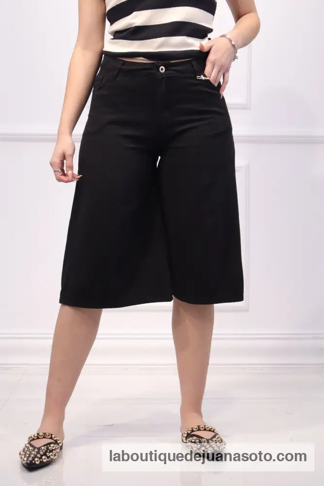 Pantalon fashion (bermuda) NEGRO / S